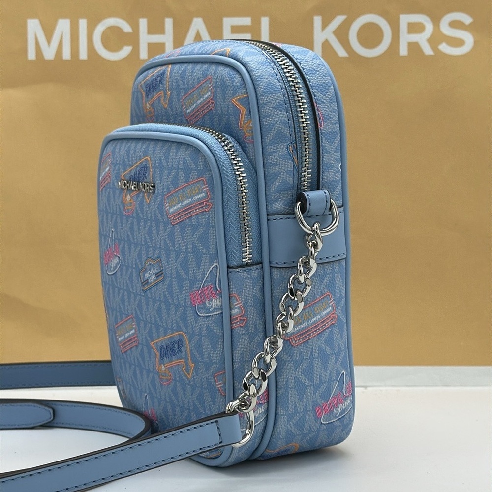 MICHAEL KORS
Jet Set Medium Printed Signature Logo Crossbody NS CHAIN XBODY Bag - Picture 3 of 16